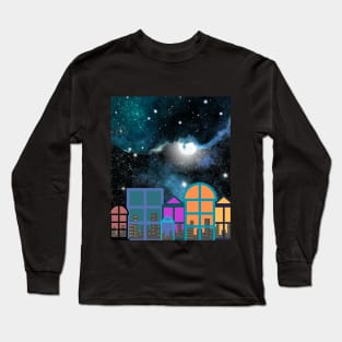 dreamy night design Long Sleeve T-Shirt